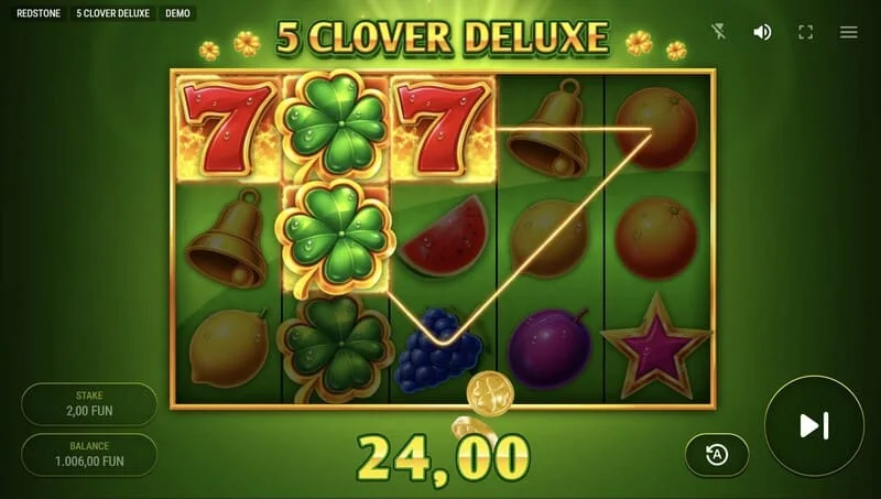 5 Clover Deluxe - ganho do jogo base