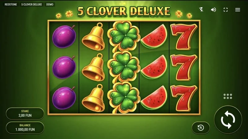 5 Clover Deluxe - tela de jogo